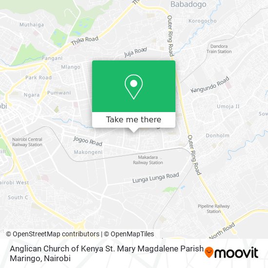 Anglican Church of Kenya St. Mary Magdalene Parish Maringo map