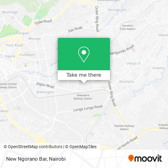 New Ngorano Bar map