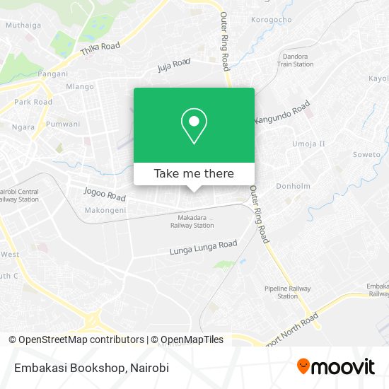 Embakasi Bookshop map