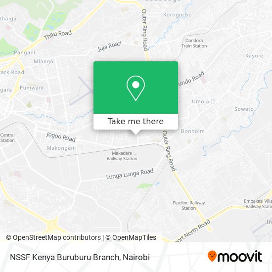 NSSF Kenya Buruburu Branch map