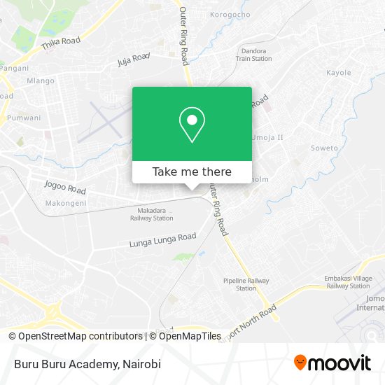 Buru Buru Academy map