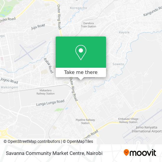 Savanna Community Market Centre map