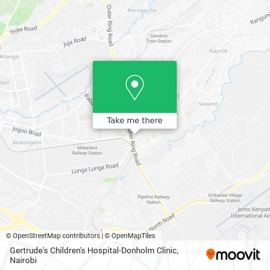 Gertrude's Children's Hospital-Donholm Clinic map