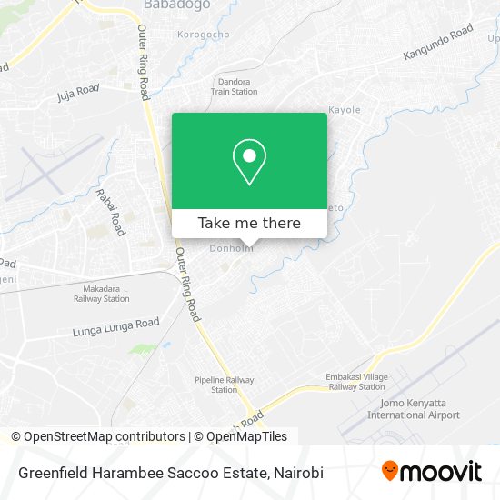 Greenfield Harambee Saccoo Estate map