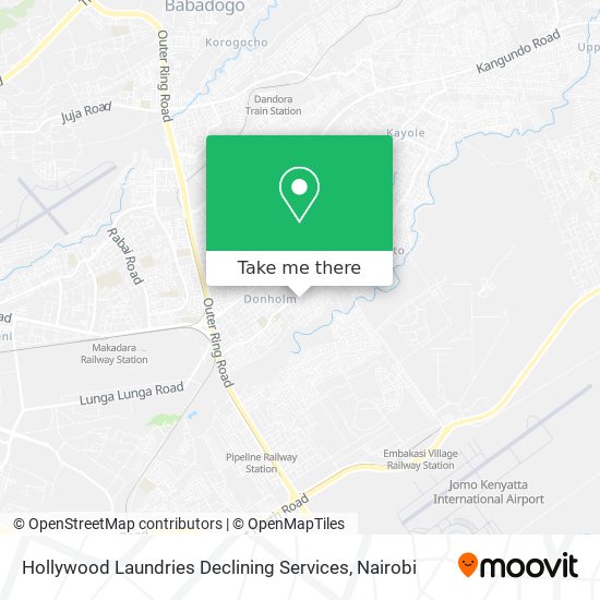 Hollywood Laundries Declining Services map