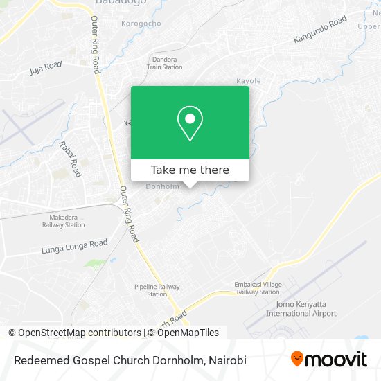 Redeemed Gospel Church Dornholm map