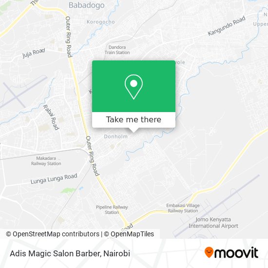 Adis Magic Salon Barber map