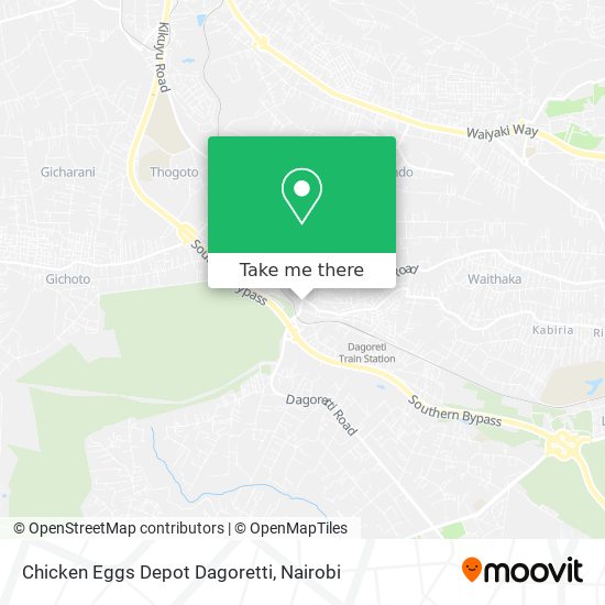 Chicken Eggs Depot Dagoretti map