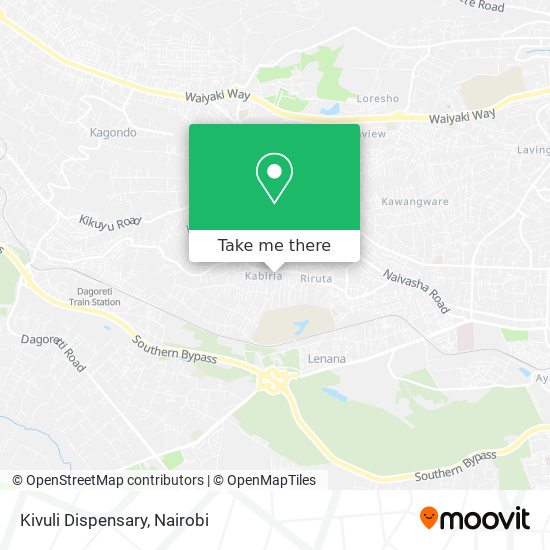 Kivuli Dispensary map
