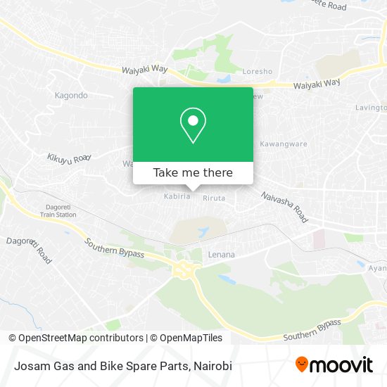 Josam Gas and Bike Spare Parts map