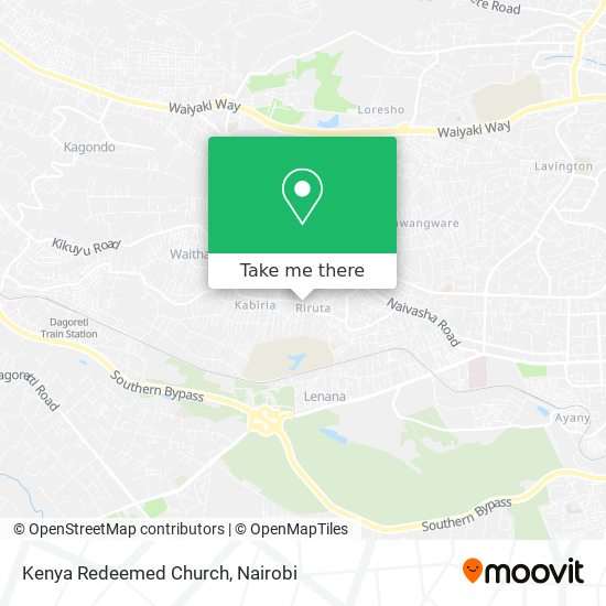 Kenya Redeemed Church map