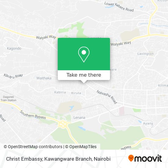 Christ Embassy, Kawangware Branch map