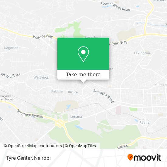 Tyre Center map