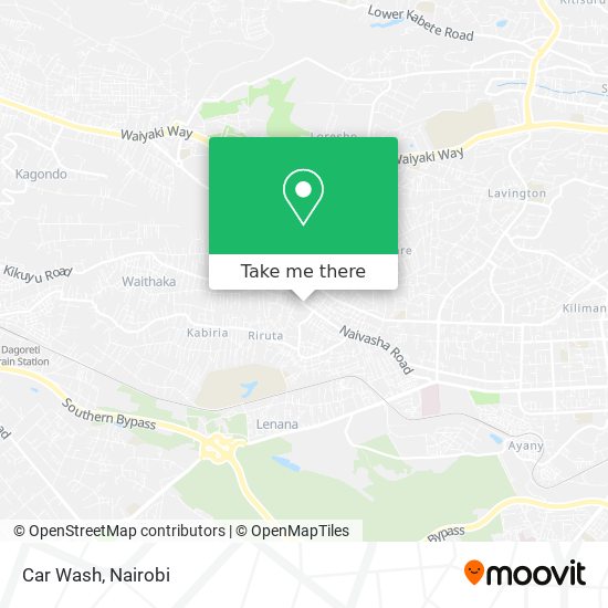 Car Wash map