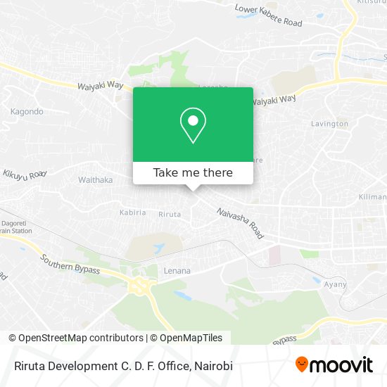 Riruta Development C. D. F. Office map