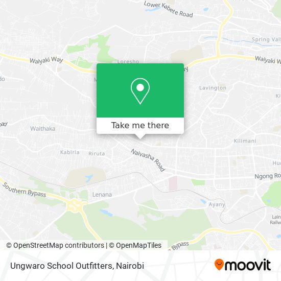 Ungwaro School Outfitters map