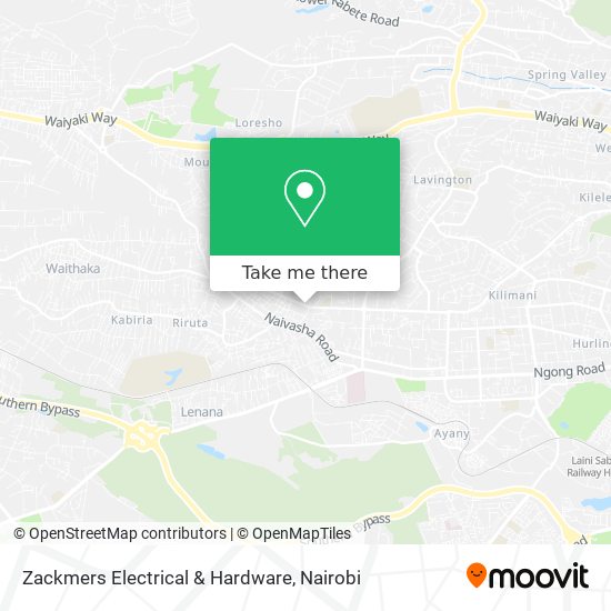 Zackmers Electrical & Hardware map