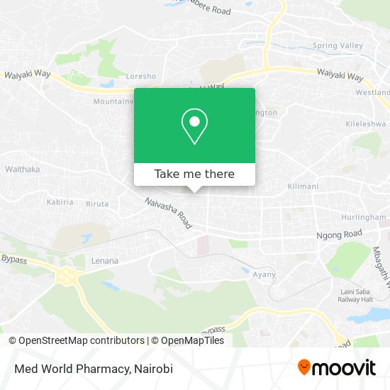 Med World Pharmacy map