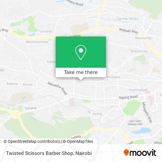 Twisted Scissors Barber Shop map