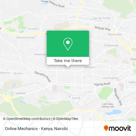 Online Mechanics - Kenya map