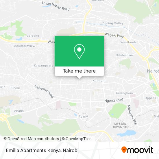 Emilia Apartments Kenya map