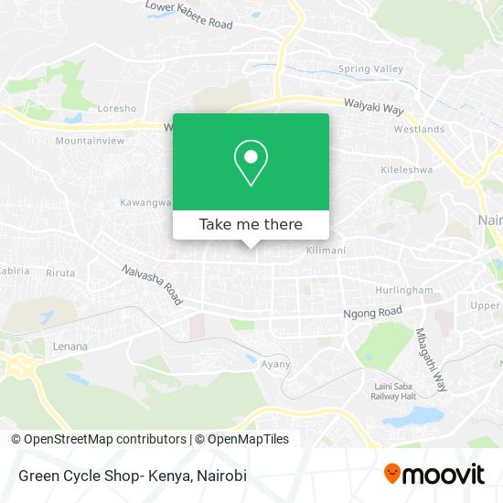 Green Cycle Shop- Kenya map
