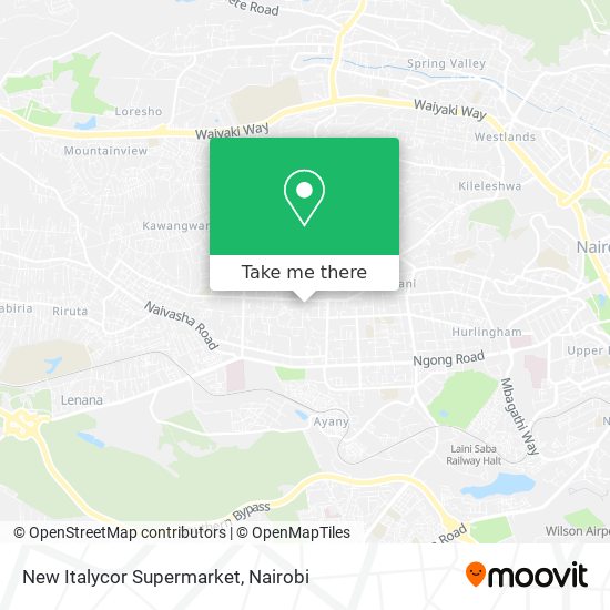 New Italycor Supermarket map