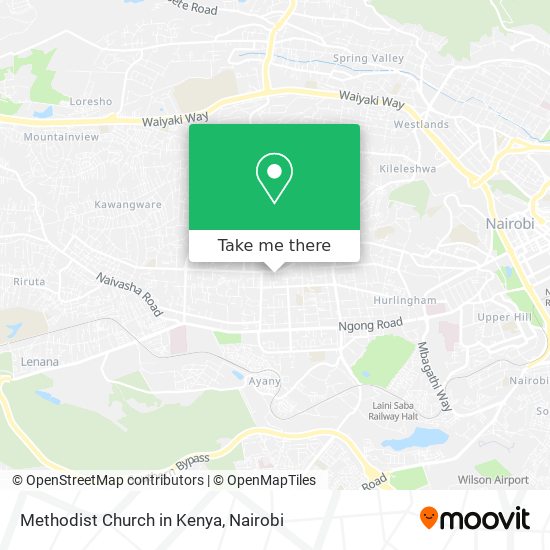 Methodist Church in Kenya map