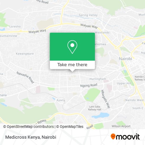 Medicross Kenya map