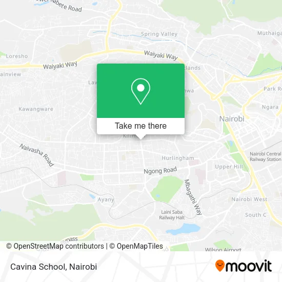 Cavina School map