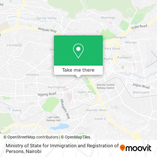 Ministry of State for Immigration and Registration of Persons map