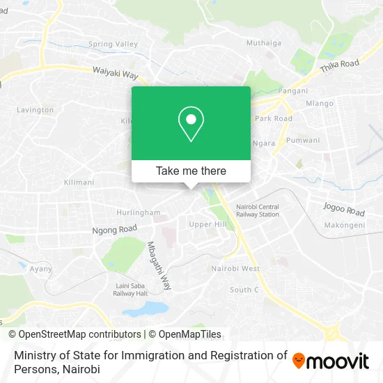 Ministry of State for Immigration and Registration of Persons map
