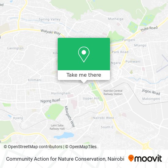 Community Action for Nature Conservation map