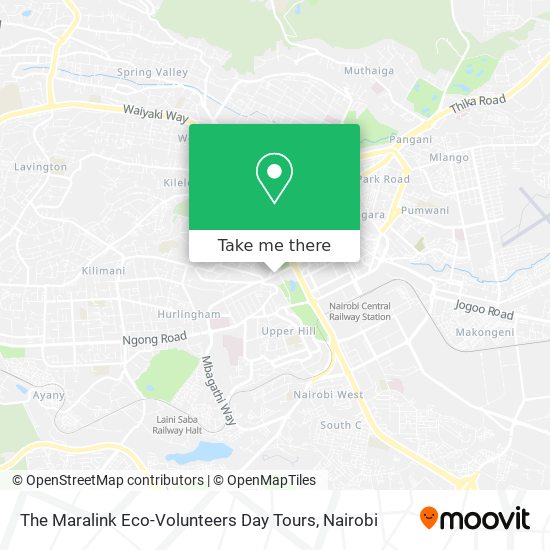 The Maralink Eco-Volunteers Day Tours map