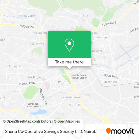 Sheria Co-Operative Savings Society LTD map