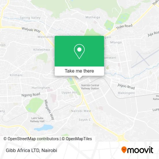 Gibb Africa LTD map
