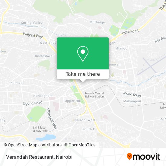 Verandah Restaurant map