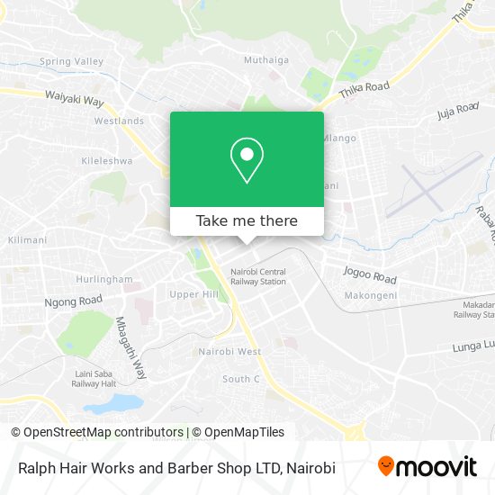 Ralph Hair Works and Barber Shop LTD map
