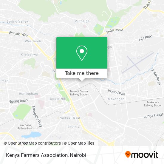 Kenya Farmers Association map