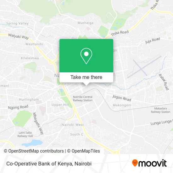 Co-Operative Bank of Kenya map