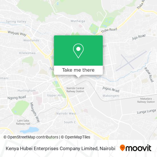 Kenya Hubei Enterprises Company Limited map