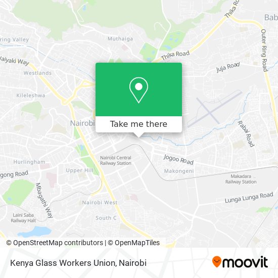 Kenya Glass Workers Union map