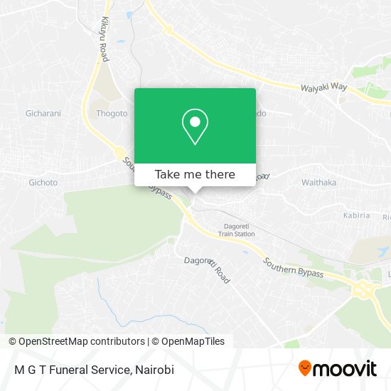 M G T Funeral Service map