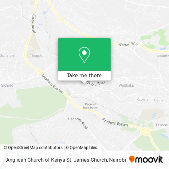 Anglican Church of Kenya St. James Church map