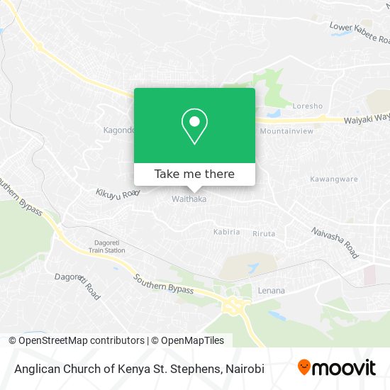 Anglican Church of Kenya St. Stephens map