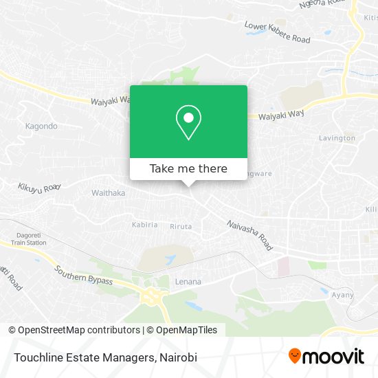 Touchline Estate Managers map