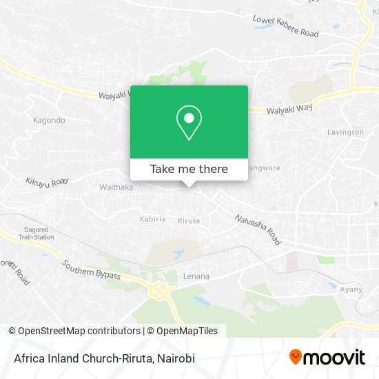 Africa Inland Church-Riruta map