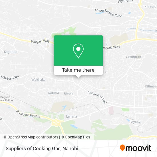 Suppliers of Cooking Gas map