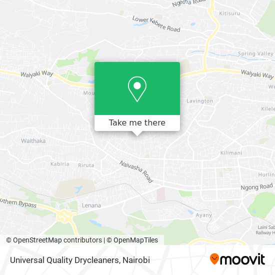 Universal Quality Drycleaners map