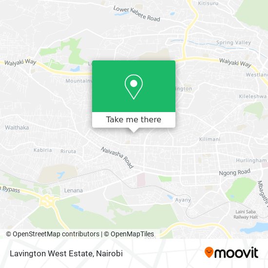 Lavington West Estate map